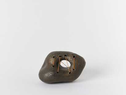 Des Hughes, Soft Fruit, 2007, Bronze, string. Courtesy the artist