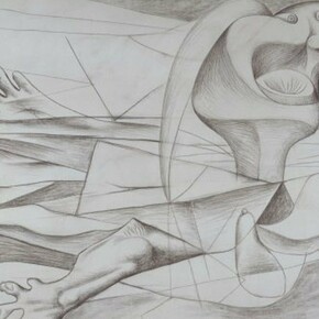 Pablo Picasso (Pablo Ruiz Picasso), La nageuse (The Swimmer), 1934 (June 5th, Rue La Boétie, Paris). Courtesy of Museo Reina Sofía