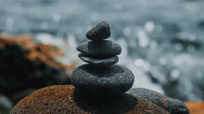 The stacking of stones on top of one another represent patience, balance, harmony, and the exquisite pursuit of equilibrium
