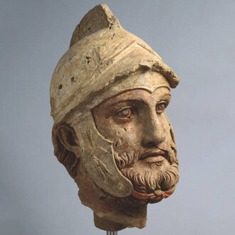 Testa maschile I sec. a.C. - I sec. d.C. Per gentile concessione del Museo statale del Centro culturale statale del Turkmenistan