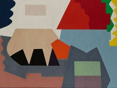 Sylvia’s White, 1975, oil on canvas, 51 ¼ x 76 ¾ inches (130.2 x 195 cm), Courtesy Tibor de Nagy Gallery, New York.