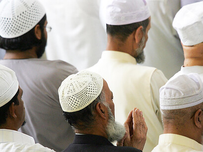 Prayers at the Grand Mosque during the holy fasting month of Ramadan
