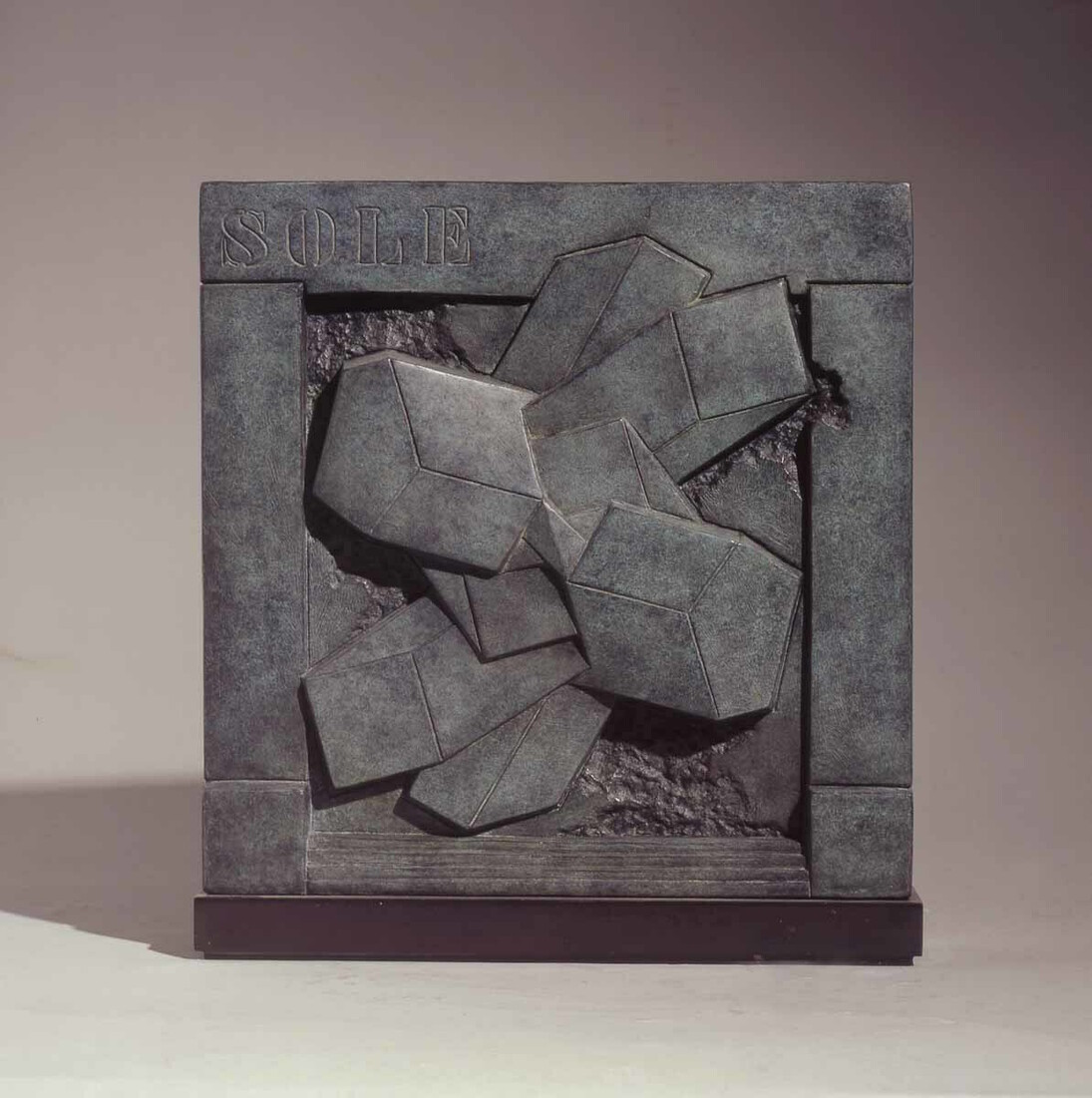 Gio' Pomodoro, Sole Albero, 2000, bronzo patinato verde, 38,5 x 32,5 x 31 cm