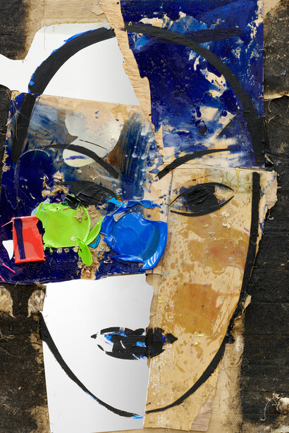 Manolo Valdés, Retrato con espejo (detail), 2017. Courtesy of Opera Gallery 