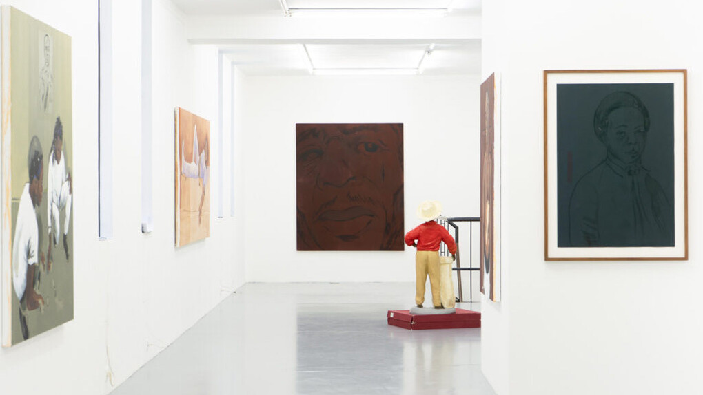 Lassana Sarre, L'enfant aux cerises, vue d'exposition. Avec l'aimable autorisation de la Galerie Polaris