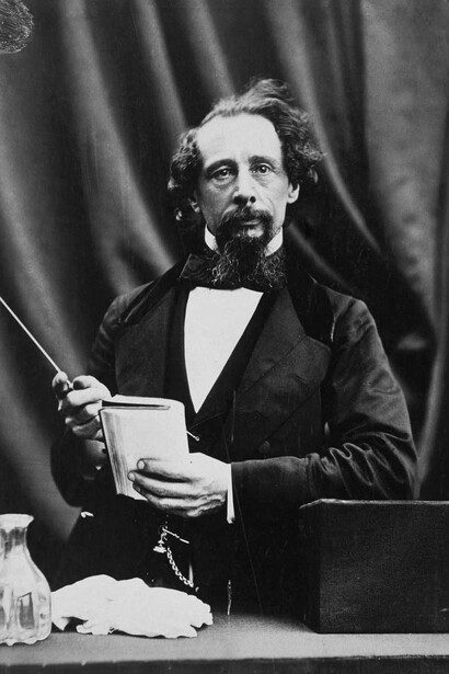 Charles Dickens (1812-1870). Aufnahme um 1858