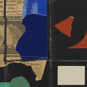 Le Corbusier, Composition avec photo de la bombe "H", 1952 . Avec l'aimable autorisation du Musée d'Art Moderne de Paris