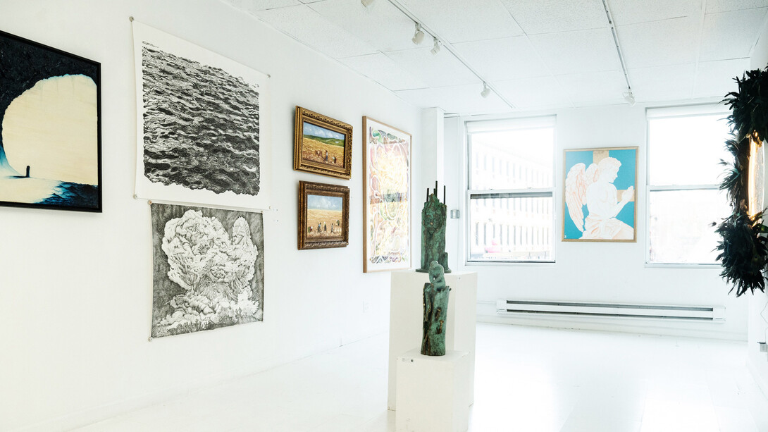 Various artists, Don’t stop me now, exhibition view. Courtesy of Galeria Azur