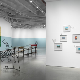 Petrit Halilaj, Abetare, vista de exhibición. Cortesía de la galería kurimanzutto