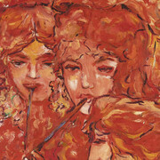 Alberto Massuda, As donzelas tocando, 1987 (detalhe). Cortesia do MON - Museu Oscar Niemeyer