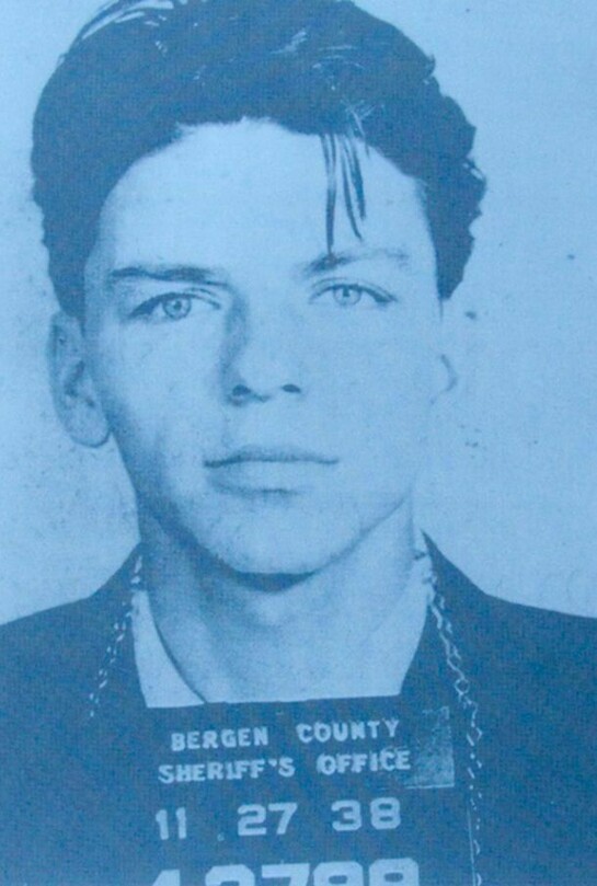 Russell Young, Frank Sinatra - from the 'pig portrait' series, light blue and blue