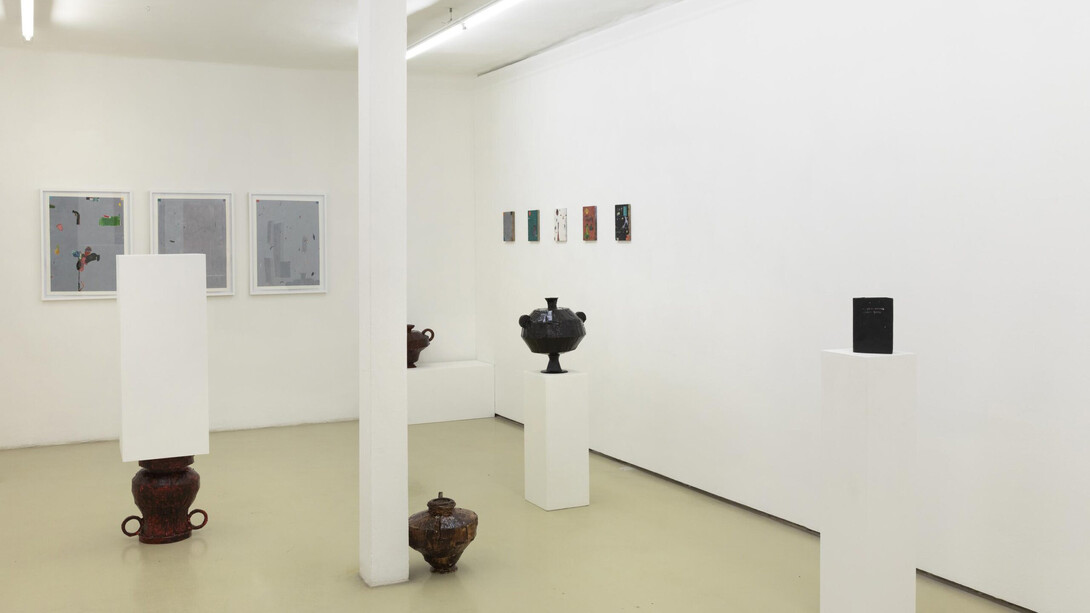 Verschiedene Künstler, Artists in residence 2024, ausstellungsansicht. Mit freundlicher genehmigung von Krinzinger Schottenfeld