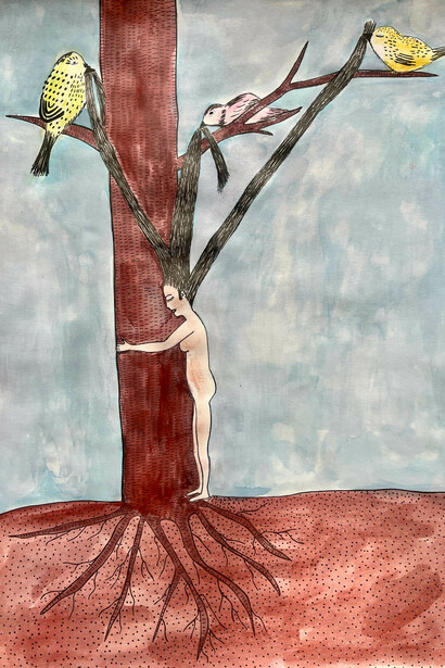 Alejandra Pombo Su, from the series My year of devotion (detail), 2025–2026. Mit freundlicher genehmigung der Gemäldegalerie