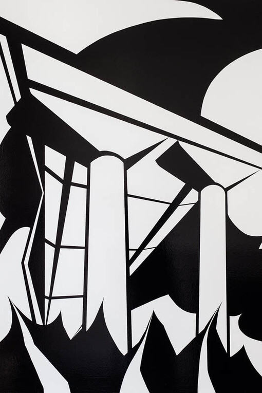 Ben Nathan, Seoul Triptych (detail), mixed media on aluminium, each 93 x 118 cm, 2014, Courtesy of the artist and 43 Inverness Street