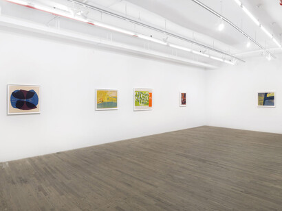 Corita Kent, Love and a butterfly, exhibition view. Courtesy of kaufmann repetto