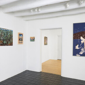 Various artist, spaced out, exhibition view. Courtesy of smoke the moon