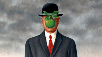 René Magritte, El hijo del hombre (1964, detalle)