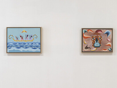 Ayé A. Aton, Image from the past, exhibition view. Courtesy of March Gallery