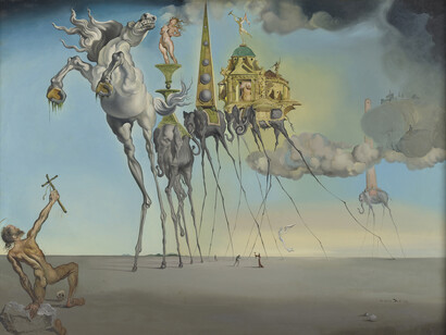 Salvador Dalí, The temptation of St. Anthony (detail), 1946. Courtesy of Museo Thyssen-Bornemisza