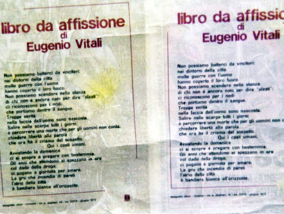 Il "libro da affissione" di Eugenio Vitali