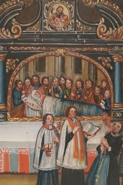 Autore Ignoto, "Madonna di Altendorf e scacciatura del diavolo", 1754, Germanisches Nationalmuseum, Norimberga, Germania