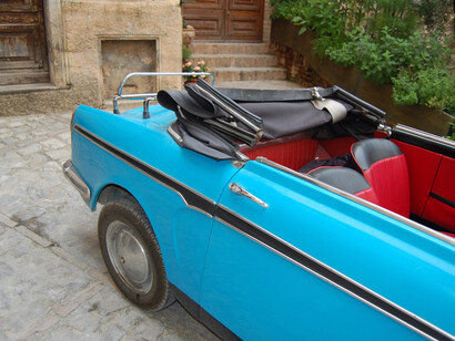 La Bianchina Cabrio nasce nel 1959 e porta la firma dell’ingegner Luigi Rapi. Foto di William Molducci