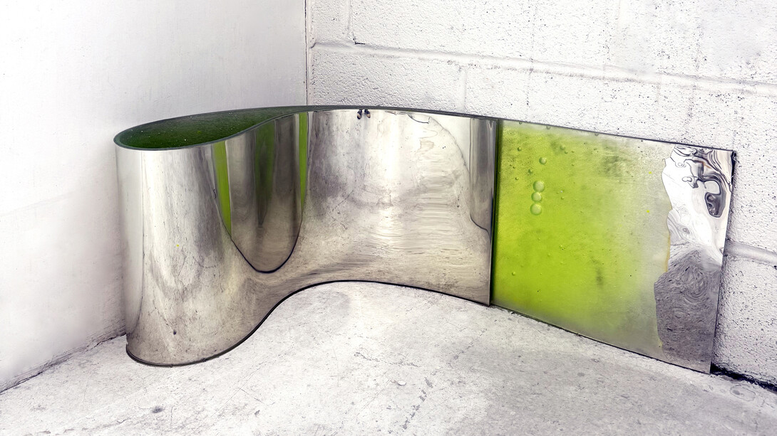 Carrie Yamaoka, 68 by 12 (green) redux (detail), 2009/2025. Courtesy of Hamburger Kunsthalle