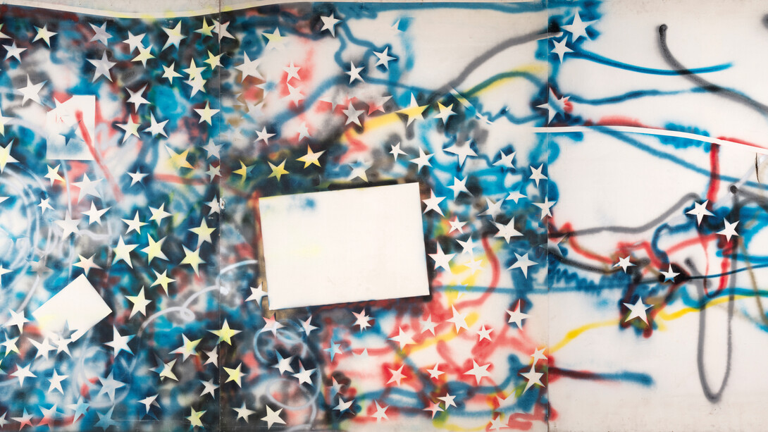 Mario Schifano, Tutte stelle (soffitto stanza) ©Archivio Mario Schifano