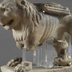 Nicola da Monteforte 1311, Leone, marmo, Benevento, Museo Diocesano