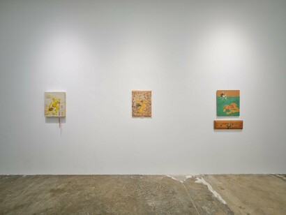 Leili Arai Tavallaei, Shotor 〇 morghe, exhibition view. Courtesy of Erin Cluley Gallery