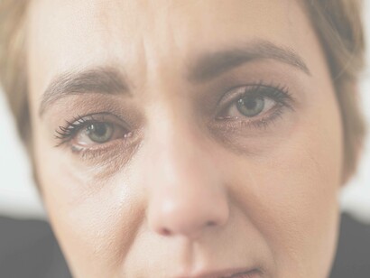 Woman in tears