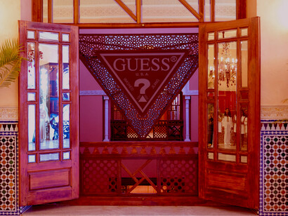 Guess has refashioned the White Camel Resort in Morocco’s Agafay Desert into an environment that reflects its distinctive visual language