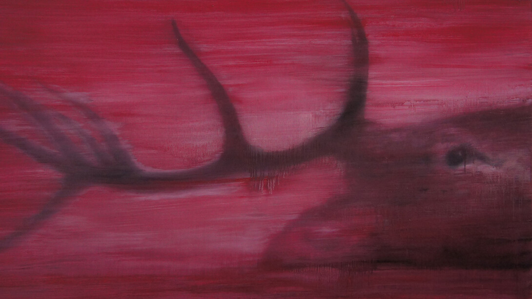 Guy Oberson, Sacrifice, huile sur toile, 120 x 170 cm, 2012, Courtesy Galerie Eric Mouchet