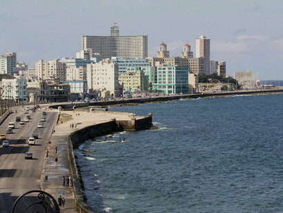 Vista de la Habana desde el malecón, Cuba
