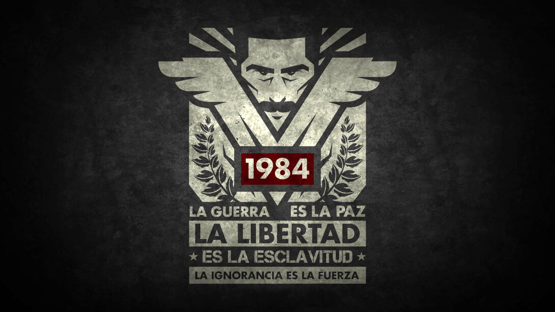 Ilustración para la novela «1984» de George Orwell