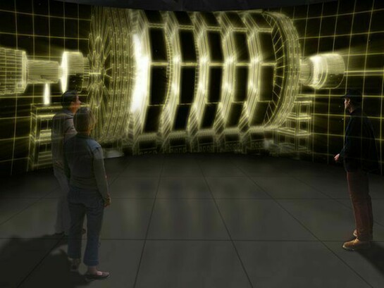Experiencing a particle collision in the detector cavern c. Science Museum, Nissen Richards Studio 2013