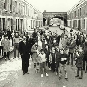 Artists and their families living on Beck Road, E8. Edward Woodman (1988)