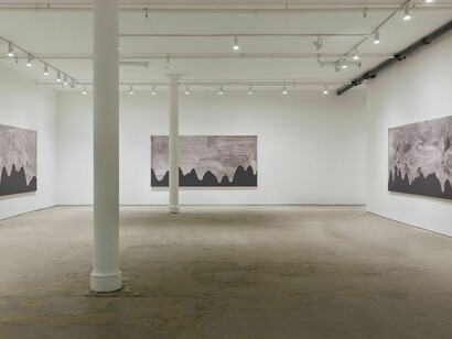 Carl Ostendarp, Exhibition view. Courtesy of Elizabeth Dee