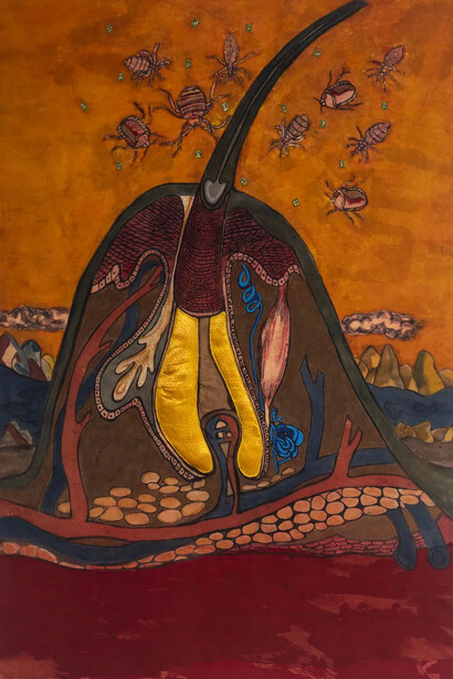 Lavanya Mani, Parasite (detail), 2018-19. Courtesy of Anant Art Gallery