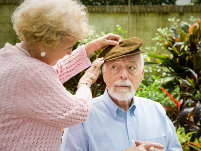 Anciano enfermo de Alzheimer