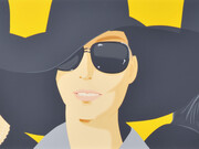 Alex Katz, Vivien in Black Hat, 2010, Silkscreen in 34 colors, 73 x 102 cm, Edition of 75