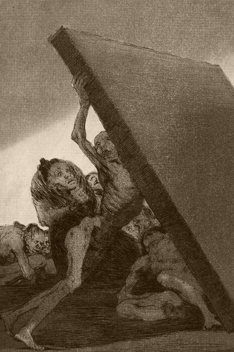 Francisco de Goya, Capricho núm. 59 «Y aún no se van»