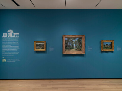 Air quality: the influence of Smog on european modernism, exhibition view. Courtesy of the Baltimore Museum of Art