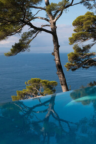 Pietro Porcinai. Piscina a sfioro di Villa a Portofino