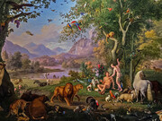 "Adamo ed Eva nel Paradiso Terrestre", di Johann Wenzel Peter, (1800 ca.)