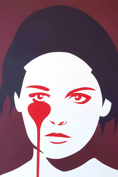 Pure Evil - Pasquale Squitieri's Nightmare - Spray Paint on Canvas - 100x100cm