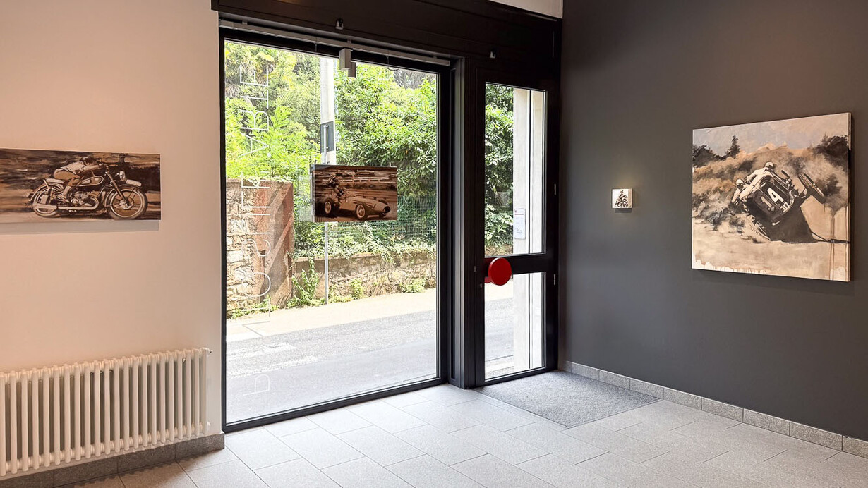 Tom Porta, FastForWarD, vista della mostra. Per gentile concessione della Punto Sull'Arte