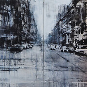 Daniele Cestari, Dittico, 100 x 200 cm, dettaglio