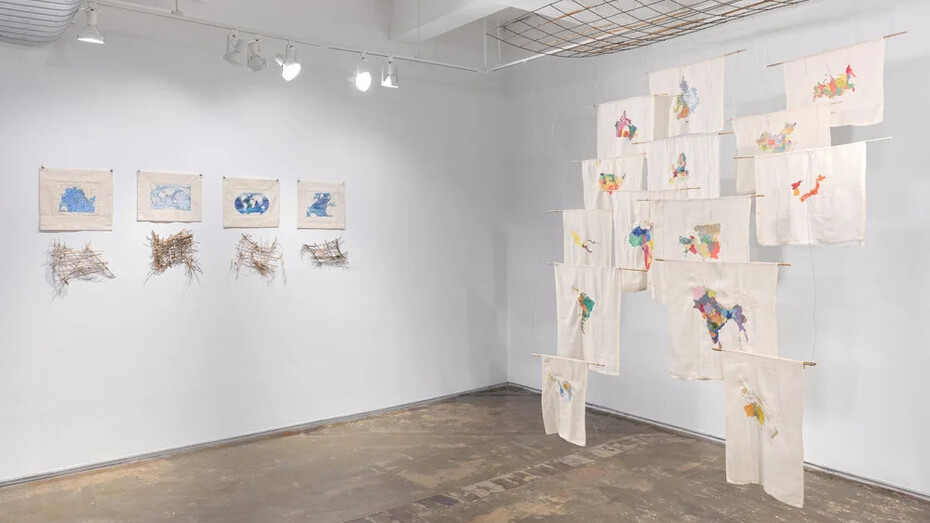 Susanne Kessler, Between continents, across the seas, exhibition view. Courtesy of A.I.R. Gallery