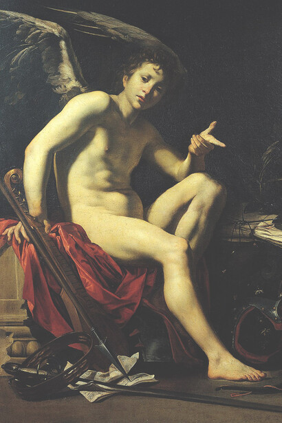 Orazio Riminaldi, Amore Vincitore, (1620), Milano, collezione privata © Opera della Primaziale Pisana